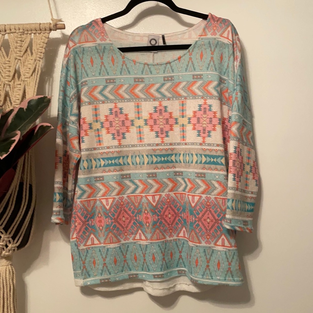 AKEMI + KIN Morgana Aztec Anthropologie sweater